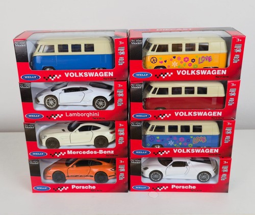 Welly modellauto vw t1 - 1:34,